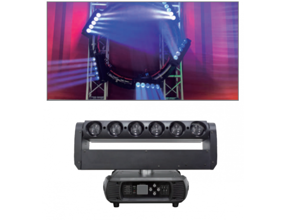 LED6顆40W光束搖頭燈