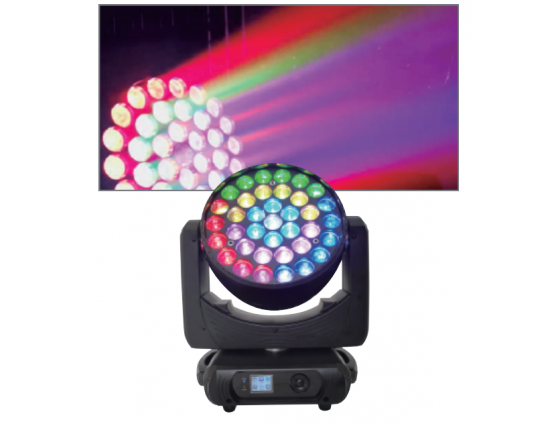 LED37顆15W變焦染色搖頭燈