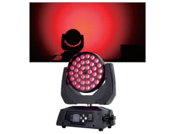 LED36顆12W變焦染色搖頭燈