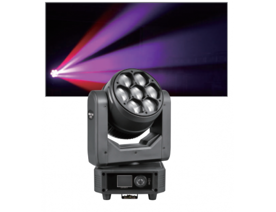 LED7顆40W變焦染色搖頭燈