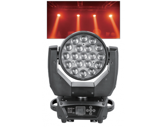 LED19顆15W變焦染色搖頭燈