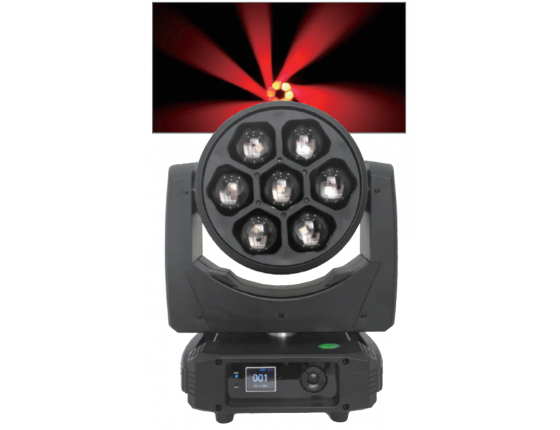 LED7顆40W旋轉(zhuǎn)大峰眼搖頭染色燈